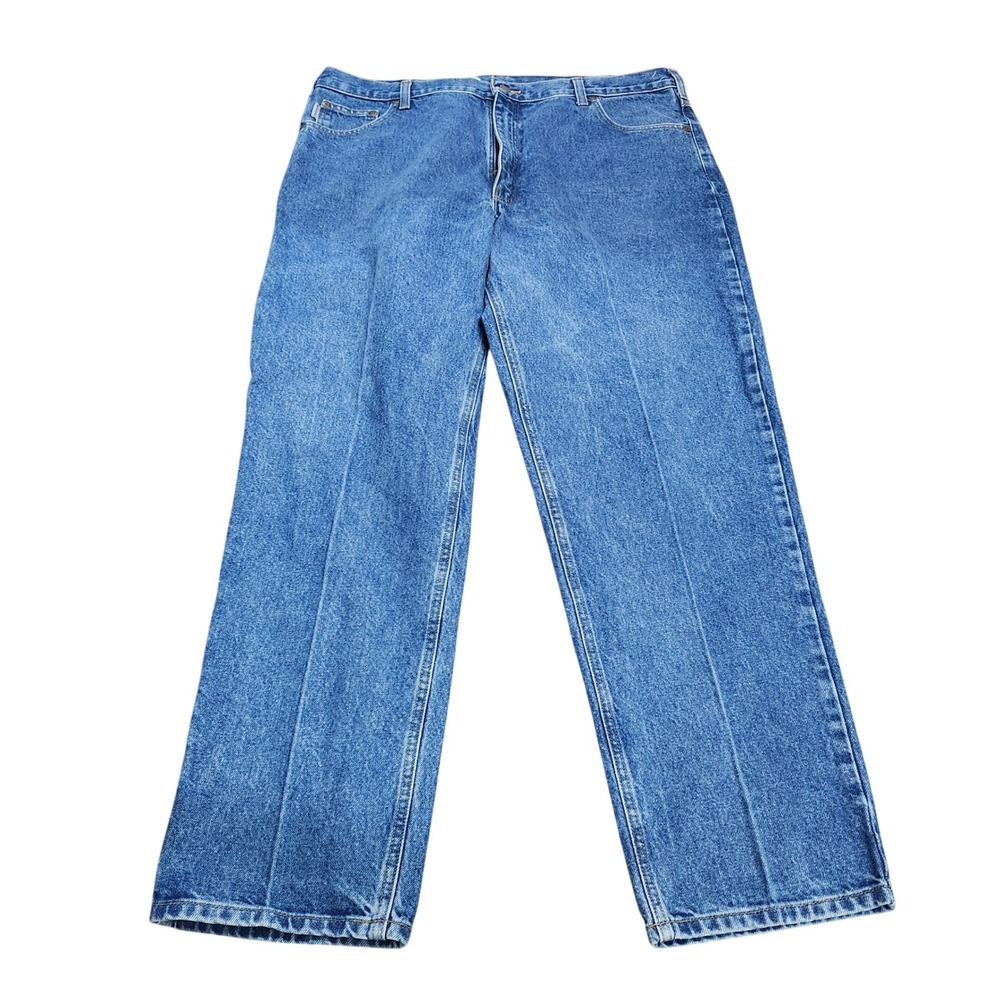 Carhartt Jeans Mens 42x32 B17 DST Relaxed Fit Blue Straight Leg EUC
